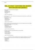 NSG_212 EXAM 1 QUESTIONS AND ANSWERS WITH EXPLANATION GRADED A