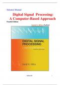 Solution Manual -  Digital Signal Processing: A Computer-Based Approach Fourth Edition ( Sanjit K. Mitra (Author) latest Editon