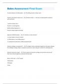 Bates Assessment Final Exam Questions With 100% Correct Answers.