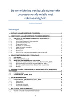 Les 3: De ontwikkeling van basale numerieke processen en de relatie met rekenvaardigheid