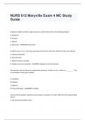 NURS 612 Maryville Exam 4 MC Study Guide