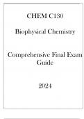 (UCB) CHEM C130 Biophysical Chemistry Comprehensive Final Exam Guide 2024.