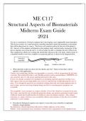 (UCB) ME C117 Structural Aspects of Biomaterials Midterm Exam Guide 2024.