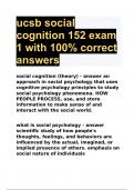 ucsb social cognition 152 exam 1 with 100% correct answers