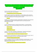 ATI MENTAL HEALTH 2023/ATI RN MENTAL HEALTH PROCTORED EXAM REAL EXAM QUESTIONS AND CORRECT ANSWERS PDF GRADED A+ Free