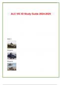  ALC VIC ID Study Guide 2024-2025