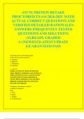 ATI NUTRITION RETAKE  PROCTORED EXAM 2024-2025 WITH  ACTUAL CORRECT QUESTIONS AND  VERIFIED DETAILED RATIONALES  ANSWERS |FREQUENTLY TESTED  QUESTIONS AND SOLUTIONS  |ALREADY GRADED  A+|NEWEST|LATEST UPDATE  |GUARANTEED PASS