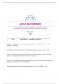 ACAS QUESTIONS WITH GUARANTEED ACCURATE ANSWERS