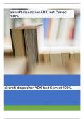 aircraft dispatcher ADX test Correct 100%