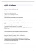 AIS E-SUA Exam questions and answers graded A+