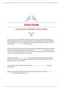 CHDA BUNDLED EXAMS WITH GUARANTEED ACCURATE ANSWERS