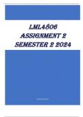 LML4806 Assignment 2 Semester 2 2024