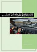 USAF Airfield Driving Test (2024) || All Questions & Answers (100% Expert Verified)