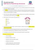 Physiotherapy assessment format : SOAP Note