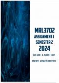 MRL3702 Assignment 1 Semester 2 2024 | Due 16 August 2024