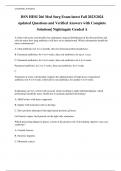 BSN HESI 266 Med Surg Exam latest Fall 2023/2024 updated Questions and Verified Answers with Complete Solutions| Nightingale Graded A+