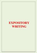 EXPOSITORY WRITING