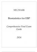 (JHU) NR.210.606 Biostatistics for EBP Comprehensive Final Exam Guide 2024