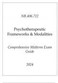 (JHU) NR.406.712 Psychotherapeutic Frameworks & Modalities Comprehensive Midterm Exam Guide