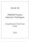 (JHU) NR.406.700 PMHNP Practice Interview Techniques Comprehensive Final Exam Guide