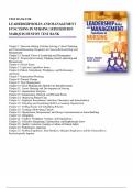 Test Bank for Leadership Roles and Management Functions in Nursing 10th Edition by Bessie L Marquis & Carol Huston Chapter 1-25 Complete Guide A+