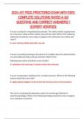 2024 ATI PEDS PROCTORED EXAM WITH 100%  COMPLETE SOLUTIONS RATED A (60  QUESTIINS AND CORRECT ANSWERS) |  (EXPERT VERIFIED)