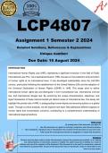 LCP4807 Assignment 1 (COMPLETE ANSWERS) Semester 2 2024 - DUE 15 August 2024