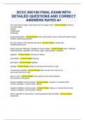 DCCC BIO150 FINAL EXAM WITH DETAILED QUESTIONS AND CORRECT ANSWERS RATED A+