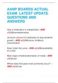 AANP BOARDS ACTUAL  EXAM LATEST UPDATE  QUESTIONS AND  ANSWERS 