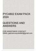 PYC4802 Exam pack 2024(Questions and answers)