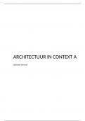 Samenvatting -  barb11 Architectuur in context A