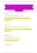 ODP - ALS (Advanced Life Support) Ref: Resuscitation Council (UK) Questions and Answers | Latest Version | 2024/2025  | Graded A+