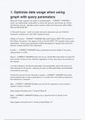 1. Optimize data usage when using graph with query parameters  Questions & answers 