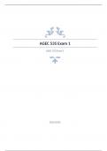 AGEC 535 Exam 1 Question and answers rated A+