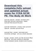 Download this complete,fully solved and updated actual exam for CCEA GCSE PE: The Body At Work