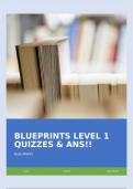 BLUEPRINTS LEVEL 1 QUIZZES & ANS!!