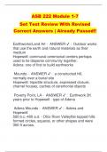 ASB 222 Module 1-7 Set Test Review With Revised  Correct Answers | Already Passed!!