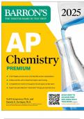 AP Chemistry Premium, 2025: Prep Book with 6 Practice Tests + Comprehensive Review + Online Practice (Barron's AP Prep)  Part A and B with complete solution