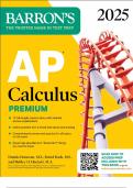 AP Calculus Premium, 2025: Prep Book with 12 Practice Tests + Comprehensive Review + Online Practice (Barron's AP Prep) Part A with complete solution