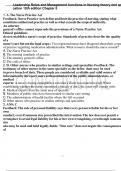 Leadership Roles and Management Functions in Nursing 10th Edition Marquis Huston Test Bank;  questions and correct answers with rationales.