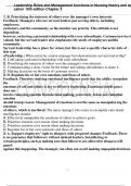 Leadership Roles and Management Functions in Nursing 10th Edition Marquis Huston Test Bank;  questions and correct answers with rationales.