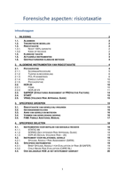 Les 4: Forensische aspecten - risicotaxatie