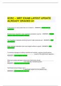 IICRC – WRT EXAM LATEST UPDATE ALREADY GRADED A+