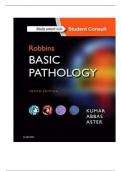 Robbins Basic Pathology 10th Edition Kymar Abbas Test Bank ISBN NO: 0323790186 All Chapters