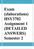 Exam (elaborations)HSY3702 Assignment 1 (DETAILED ANSWERS) Semester 2 2024 - DISTINCTION GUARANTEED•	•	•	•	•	•	Course•	Themes in 20th Century World History (HSY3702)•	Institution•	University Of South Africa (Unisa)•	Book•	A Global History of the Twentieth