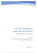 Biologie animale (BIO202) : De l'état unicellulaire aux chordés