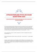 STRAIGHTER LINE PHYSICS 250 BUNDLED EXAMS WITH GUARANTEED ACCURATE ANSWERS