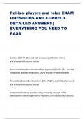 Pci-isa- players and roles EXAM QUESTIONS AND CORRECT DETAILED ANSWERS | EVERYTHING YOU NEED TO PASS