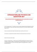 STRAIGHTERLINE PHYSICS 250 QUESTION SET WITH GUARANTEED ACCURATE ANSWERS (EXAM 2)