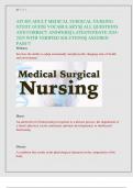 ATI RN ADULT MEDICAL SURGICAL NURSING  STUDY GUIDE VOCABULARYS|| ALL QUESTIONS  AND CORRECT ANSWERS|| LATESTUPDATE 2024- 2025 WITH VERIFIED SOLUTIONS|| ASSURED  PASS!!!